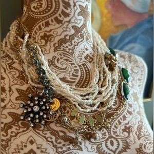 Custom, one-of-a-kind rhinestone necklace
